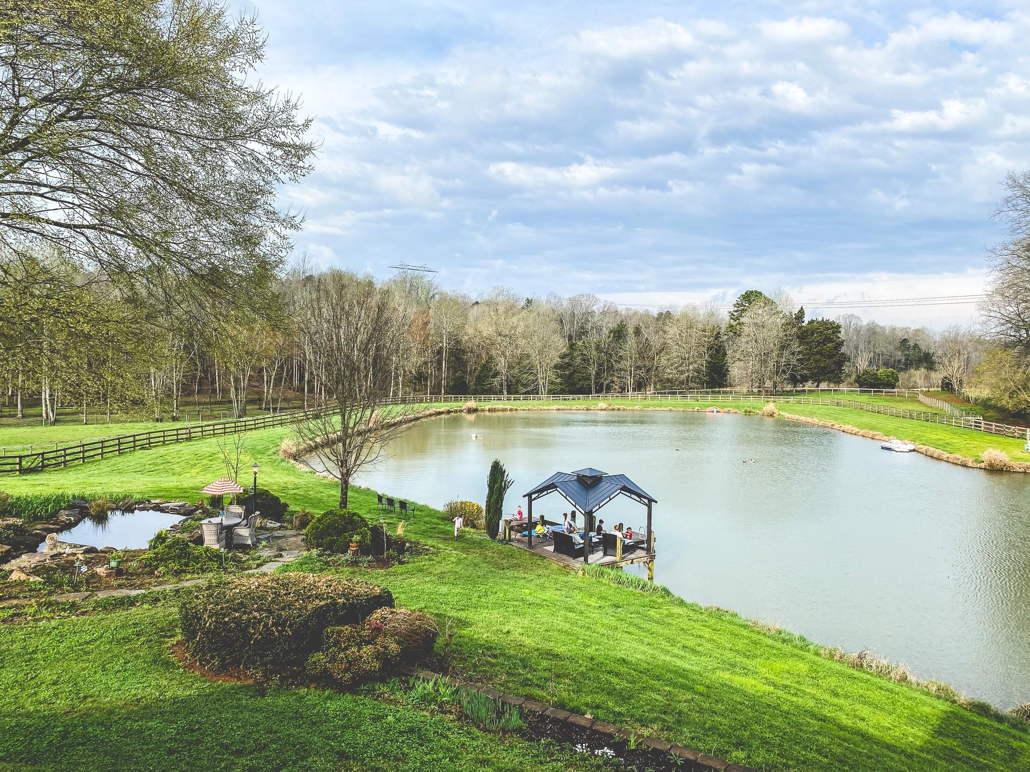 The pond at Storybook Tails