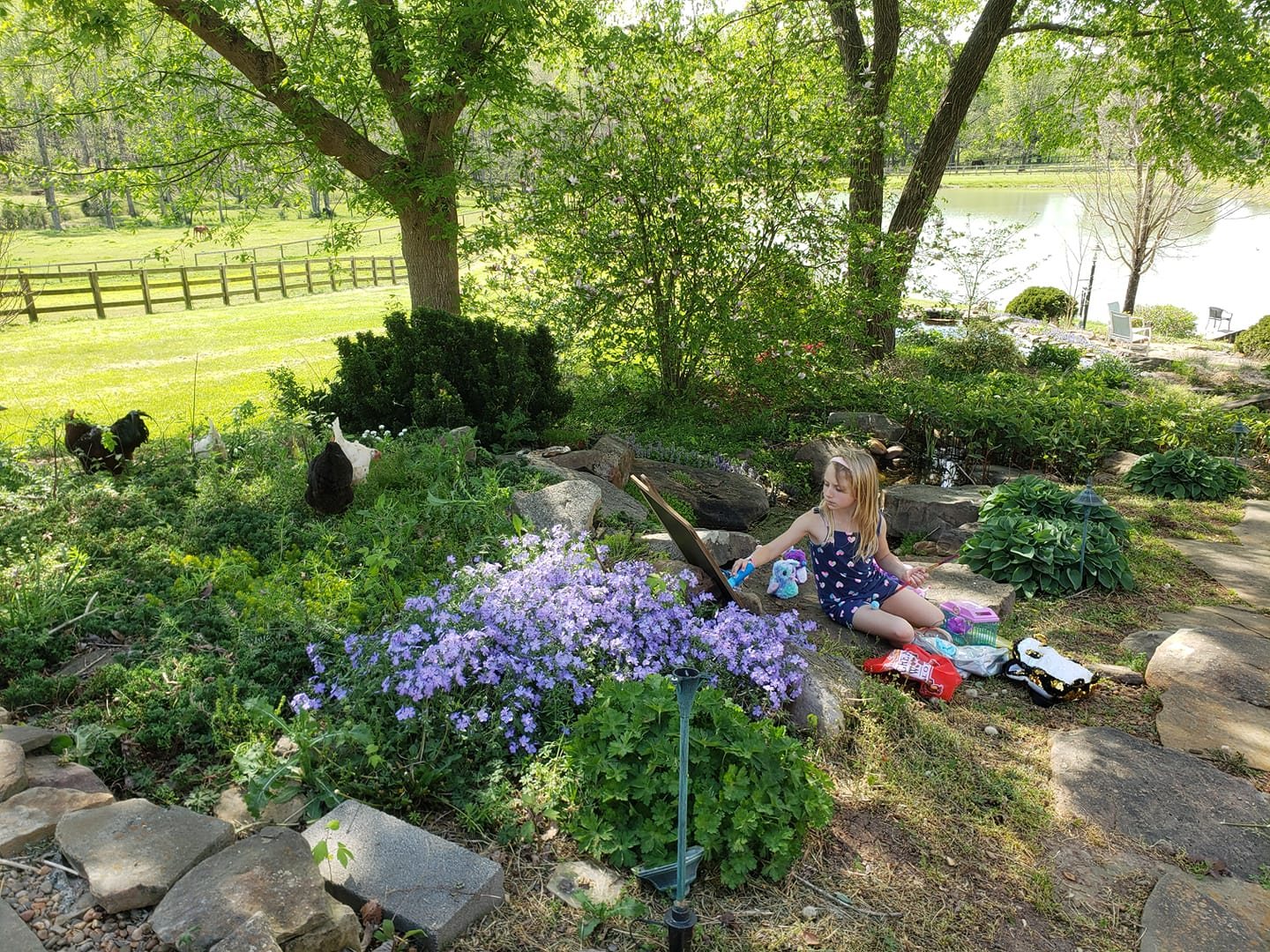 The farm garden